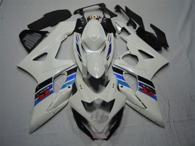 2005-2006 White Blue GSXR 1000 Motorcycle Fairings