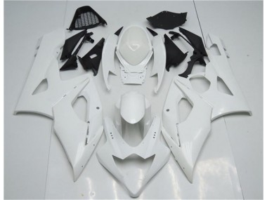 2005-2006 White GSXR 1000 Motorcycle Fairings