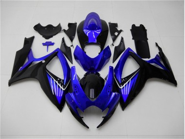 2006-2007 Blue Black GSXR 600/750 Motorcycle Fairings