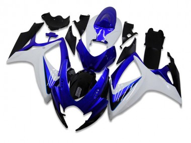 2006-2007 Blue White GSXR 600/750 Motorcycle Fairing Kits