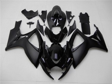 2006-2007 Matte Black GSXR 600/750 Motorcycle Fairings