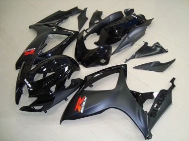 2006-2007 Matte Black GSXR 750 Motorcycle Fairings