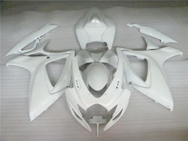 2006-2007 Pearl White GSXR 600/750 Motorcycle Fairings