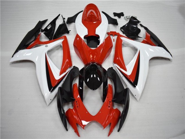 2006-2007 Red Black GSXR 600/750 Motorcycle Fairing