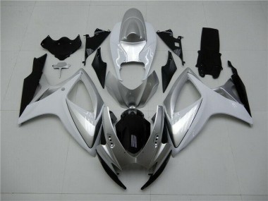 2006-2007 Silver GSXR 600/750 Motorcycle Fairing