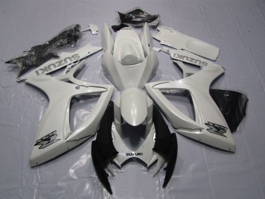 2006-2007 White GSXR 600 Motorcycle Fairing