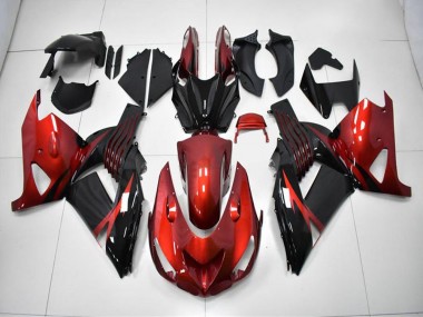 2006-2011 Red Black ZX14R ZZR1400 Motorcycle Fairings