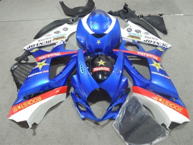 2007-2008 Blue Rockstar GSXR 1000 Motorcycle Fairings