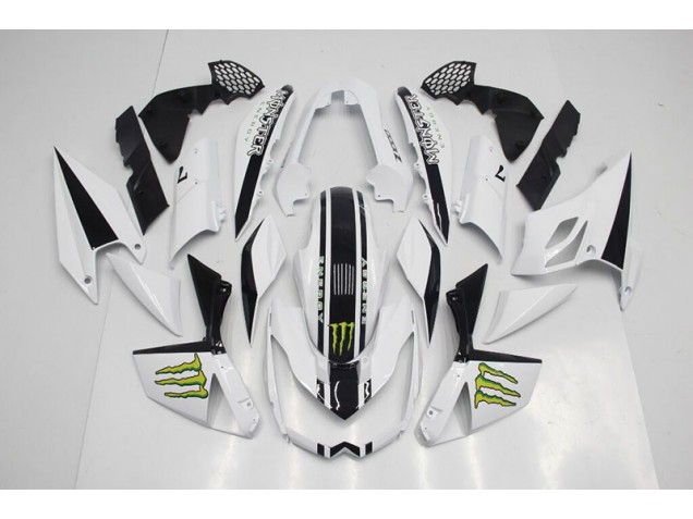 2007-2009 White Z1000 Motorcycle Fairings