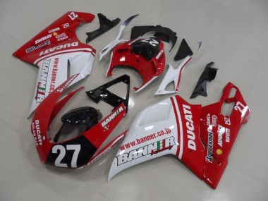 2007-2014 Banner 27 Ducati 848 1098 1198 Motorcycle Fairings