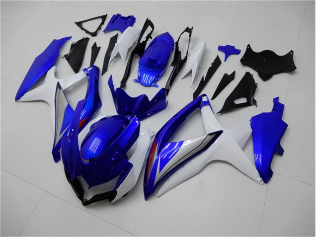 2008-2010 Blue White GSXR 600/750 Motorcycle Fairings