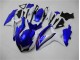 2008-2010 Blue White GSXR 600/750 Motorcycle Fairings