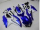 2008-2010 Blue White GSXR 600/750 Motorcycle Fairings