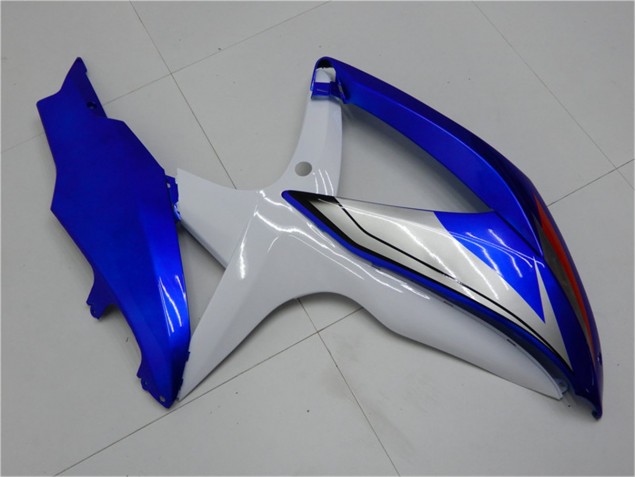 2008-2010 Blue White GSXR 600/750 Motorcycle Fairings