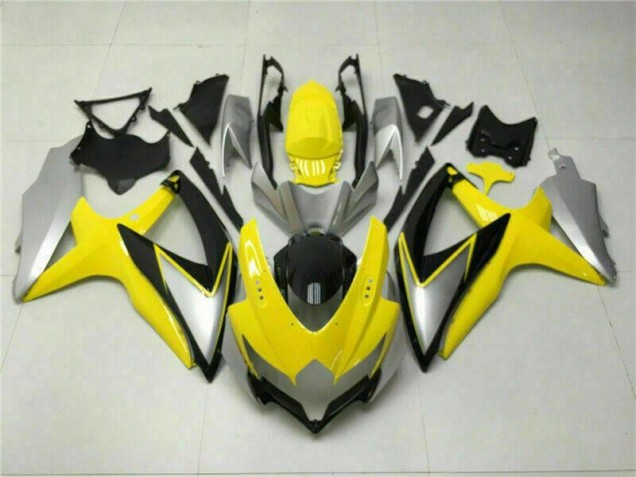 2008-2010 Yellow GSXR 600/750 Motorcycle Fairings