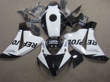 2008-2011 White Black Repsol CBR1000RR Motorcycle Fairings