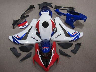 2008-2011 White Blue Red HRC CBR1000RR Motorcycle Fairing