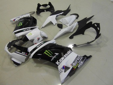 2008-2012 Black White Monster ZX250R Motorcycle Fairing