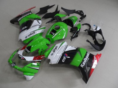 2008-2012 Green White Black ZX250R Motorcycle Fairing