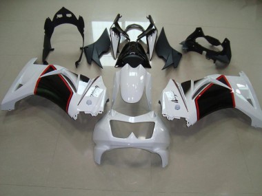 2008-2012 Pearl White Black ZX250R Motorcycle Fairings