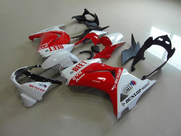 2008-2012 Red White BEET ZX250R Motorcycle Fairings