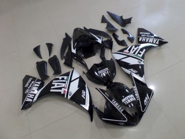 2009-2011 Black White Fiat YZF R1 Motorcycle Fairings