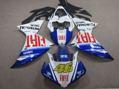 2009-2011 Blue White Fiat 46 YZF R1 Motorcycle Fairings