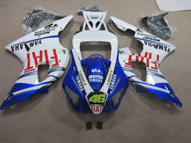 2009-2011 Blue White Motul Dunlop 46 YZF R1 Motorcycle Fairing