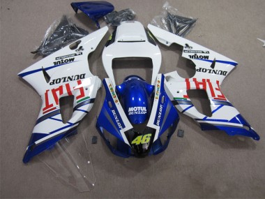 2009-2011 Blue White Motul Dunlop 46 YZF R1 Motorcycle Fairings