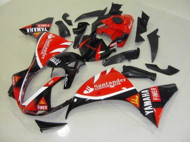 2009-2011 Red Black Santander YZF R1 Motorcycle Fairings