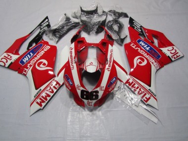 2011-2014 Red FIAMM FICC Ducati 1199 Motorcycle Fairings