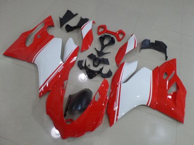 2011-2014 Red White Ducati 1199 Motorcycle Fairings