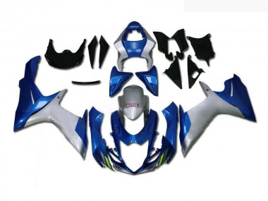 2011-2021 Blue Silver GSXR 600/750 Motorcycle Fairings