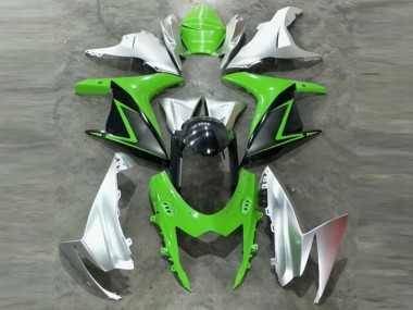 2011-2021 Green Silver GSXR 600/750 Motorcycle Fairing