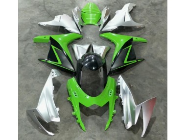 2011-2021 Green Silver GSXR 600/750 Motorcycle Fairings