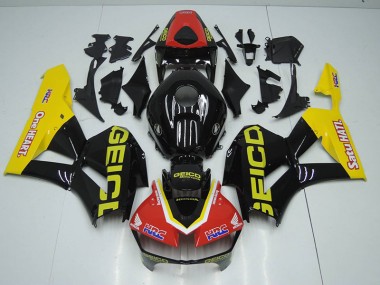 2012-2016 Black Red HRC CBR1000RR Motorcycle Fairings