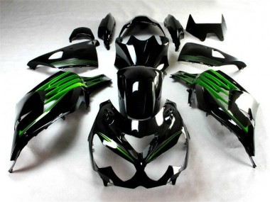 2012-2021 Black Green ZX14R ZZR1400 Motorcycle Fairings