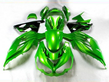 2012-2021 Green Black ZX14R ZZR1400 Motorcycle Fairings