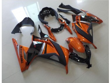 2013-2016 Black Orange ZX300R Motorcycle Fairings