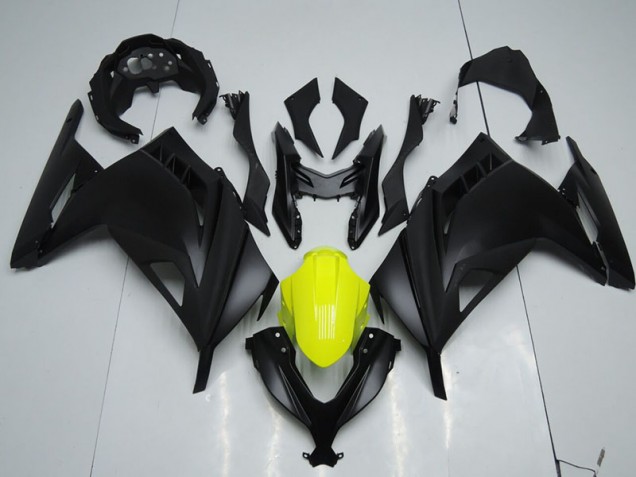 2013-2016 Black Yellow ZX300R Motorcycle Fairings