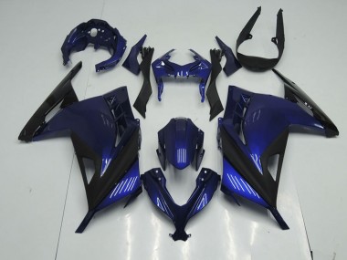 2013-2016 Blue Black ZX300R Motorcycle Fairings