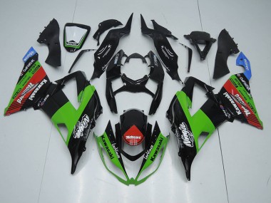 2013-2018 Black Green Red Motocard ZX6R Motorcycle Fairings