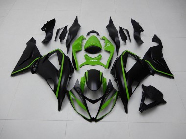 2013-2018 Black Green ZX6R Motorcycle Fairing