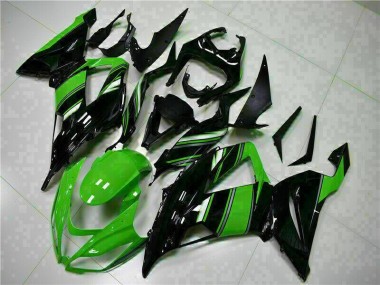 2013-2018 Black Green ZX6R Motorcycle Fairings