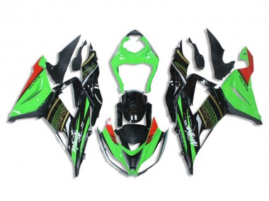 2013-2018 Green Black ZX6R Motorcycle Fairing