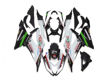 2013-2018 White Black ZX6R Motorcycle Fairings