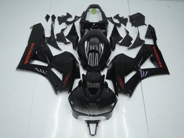 2013-2021 Glossy Black with Red Sticker CBR600RR Motorcycle Fairings