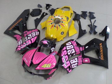 2013-2021 Yellow Pink Rossi CBR600RR Motorcycle Fairings