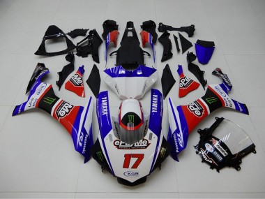 2015-2019 Blue Red KGN 17 YZF R1 Motorcycle Fairings