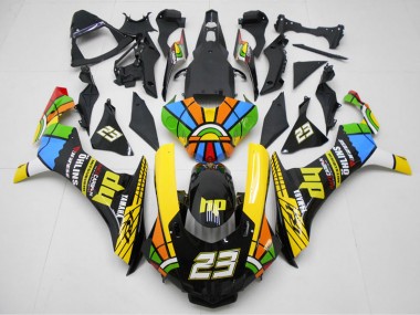 2015-2019 Yellow Black 23 YZF R1 Motorcycle Fairings